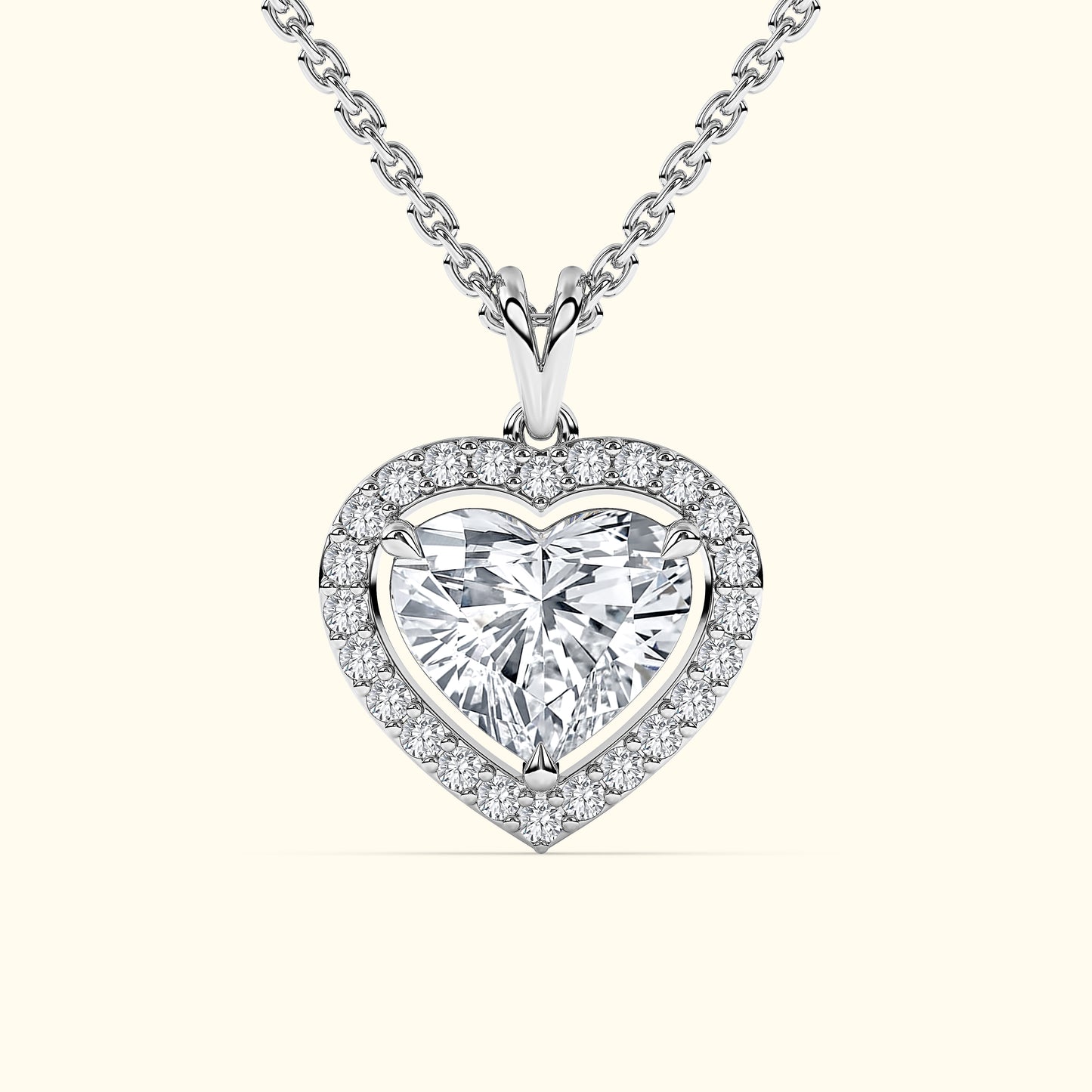 Diamond Heart Pendant Necklace (3 ct.)