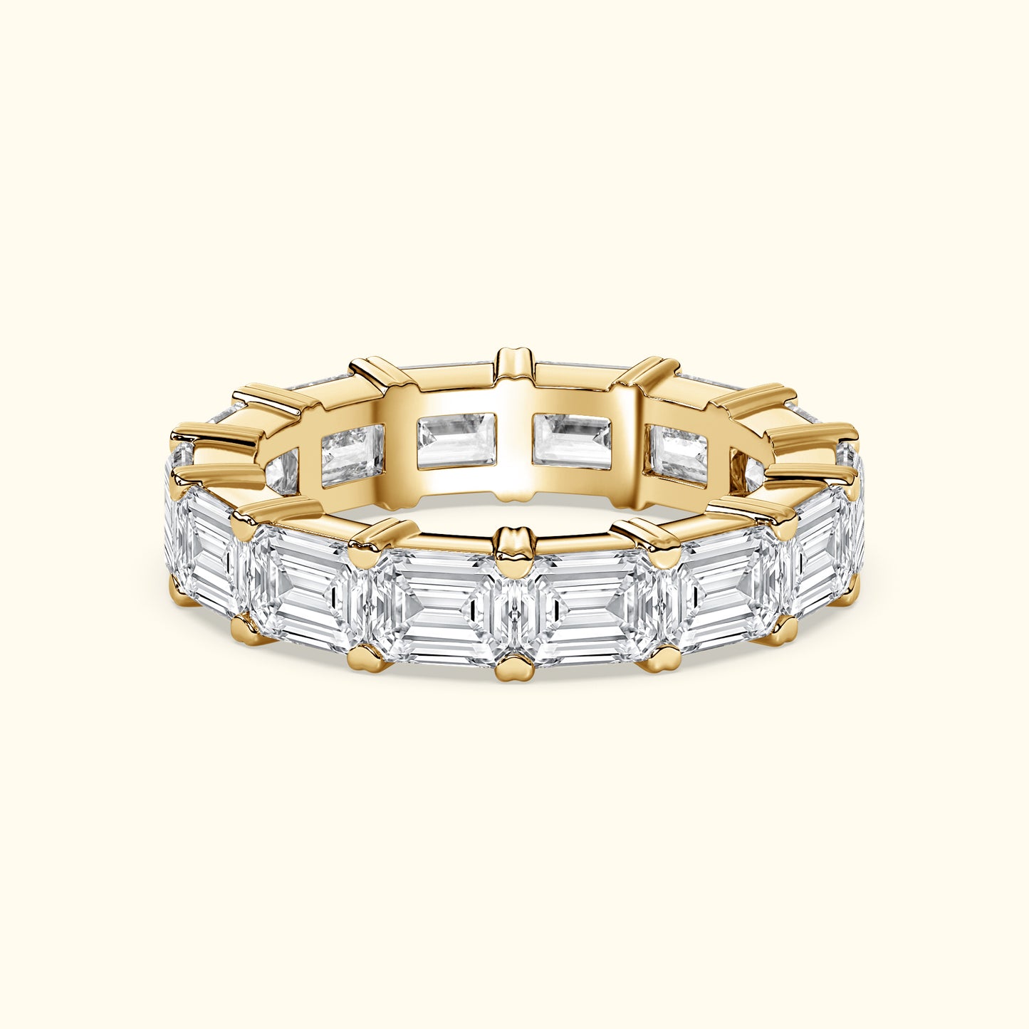 'Melanie' Eternity 7.00ct Emerald Diamond Wedding Band