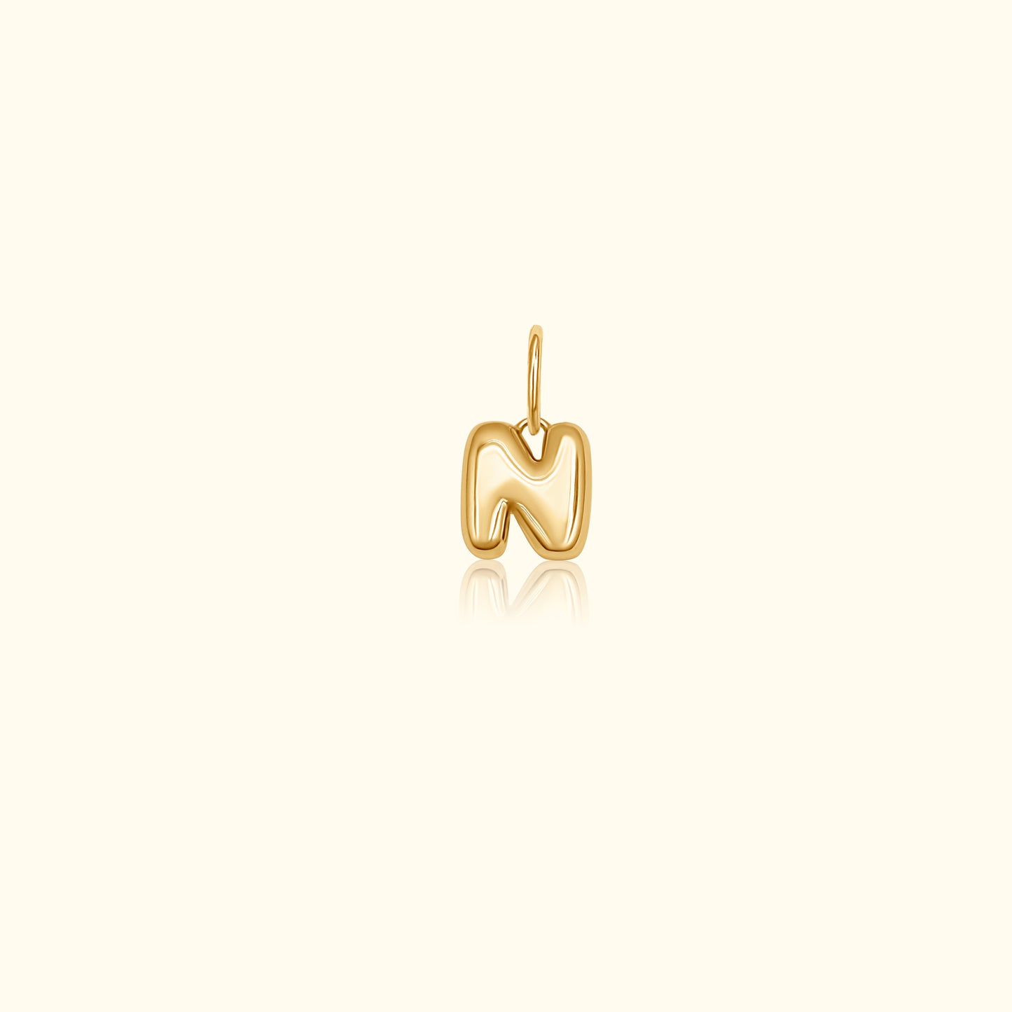Puff 'N' Initial Pendant