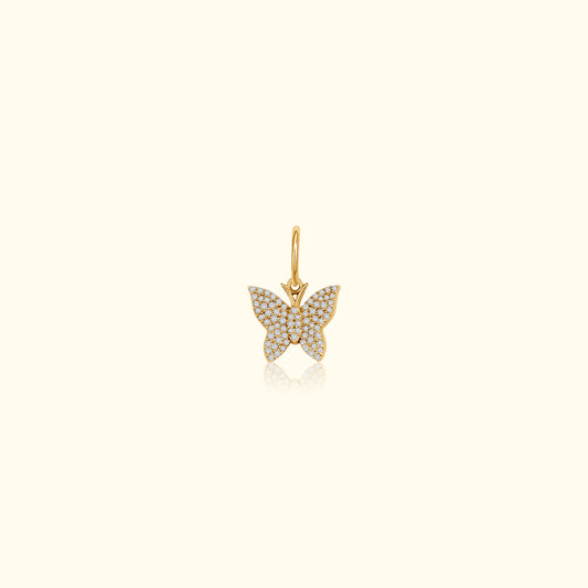 Diamond Butterfly Pendant