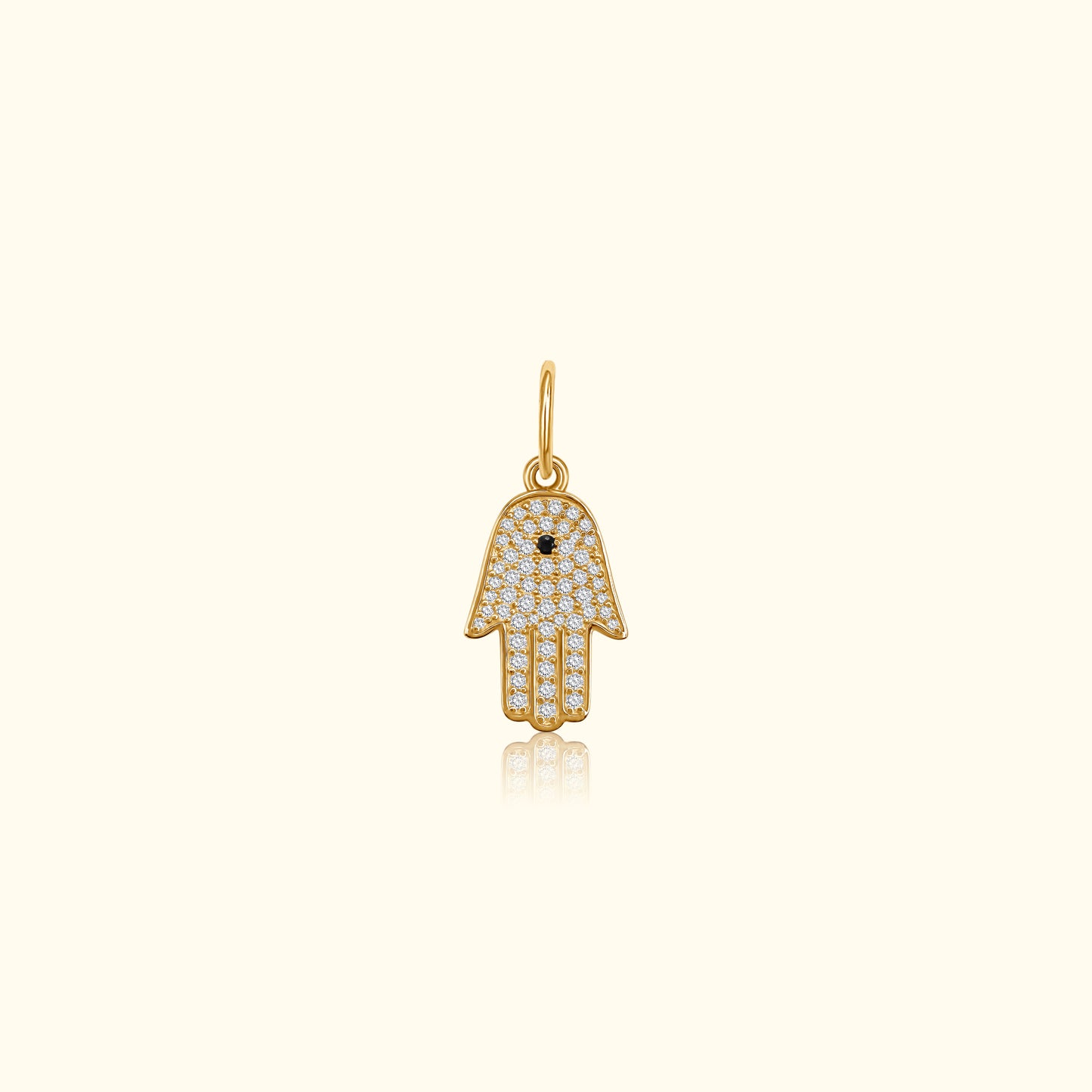 Diamond Hamsa Pendant