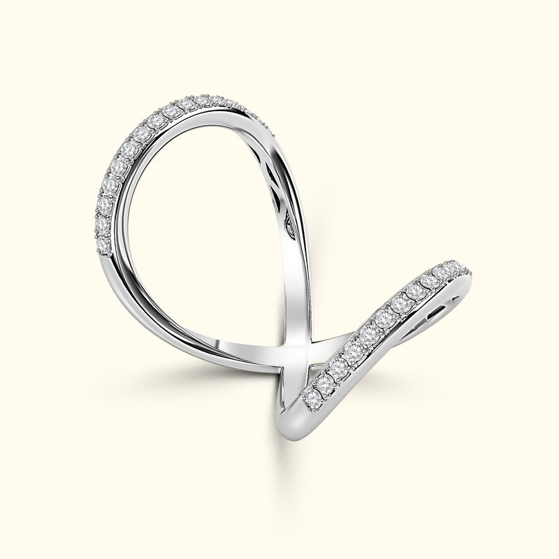 Double Band Diamond Ring