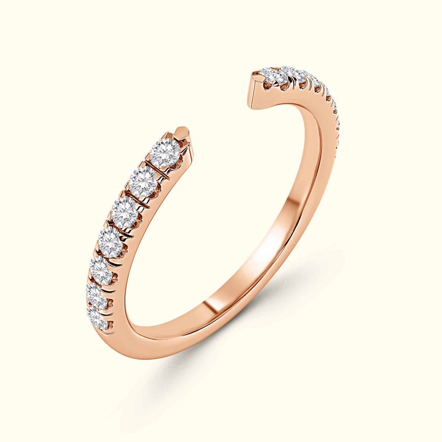 'Juliette' Open Diamond Wedding Band