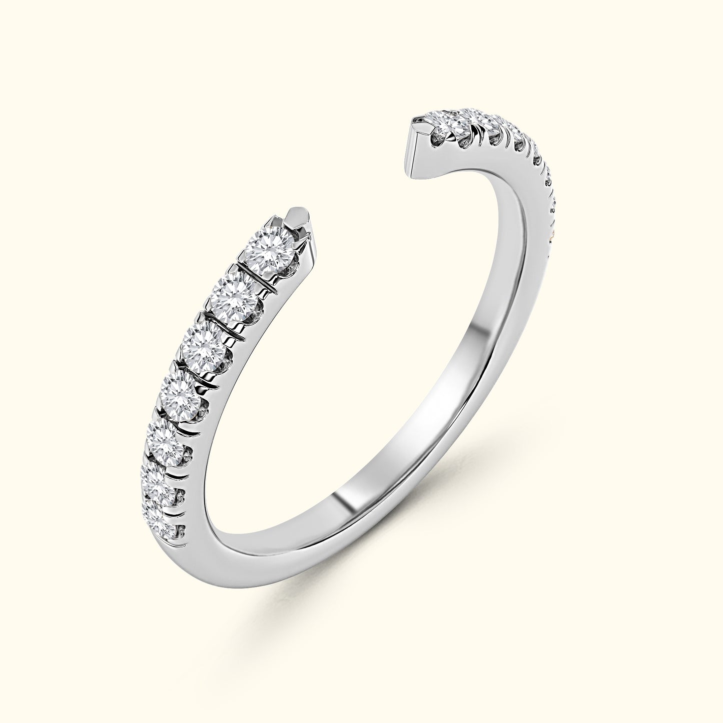 'Juliette' Open Diamond Wedding Band