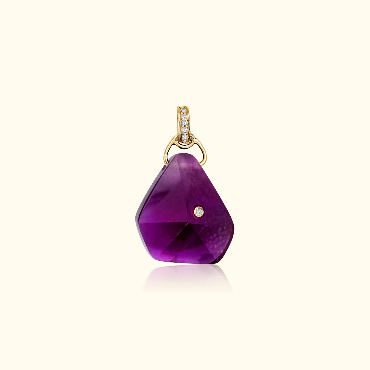 Amethyst and Diamond Medallion