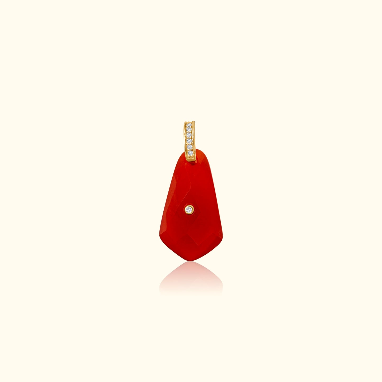 Carnelian and Diamond Medallion