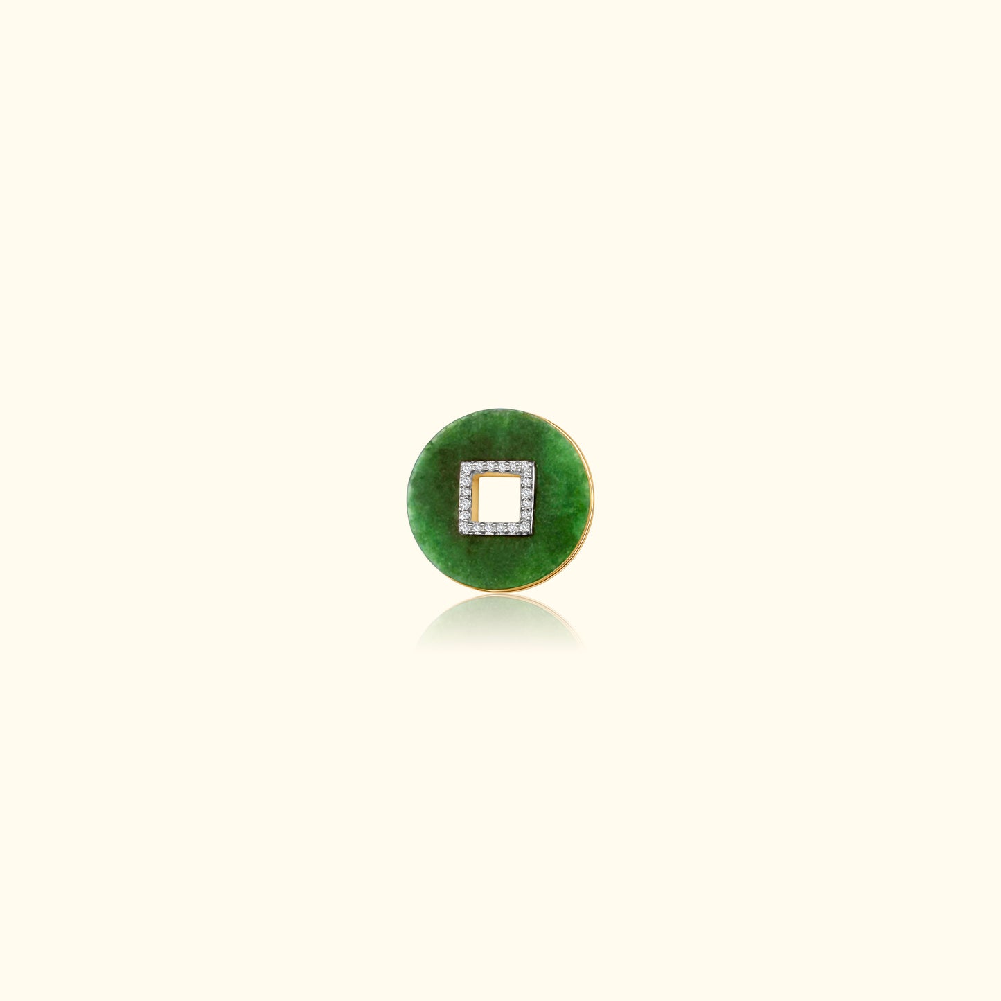 Jade and Diamond Disc Medallion