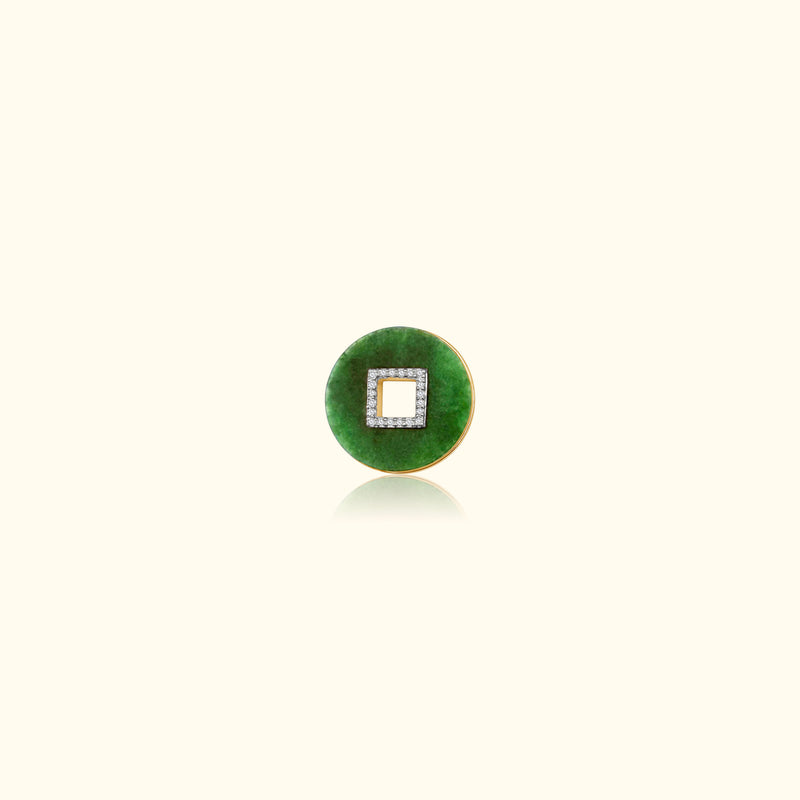 Jade and Diamond Disc Medallion