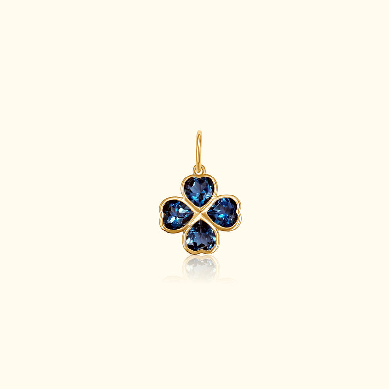 London Topaz Clover Pendant