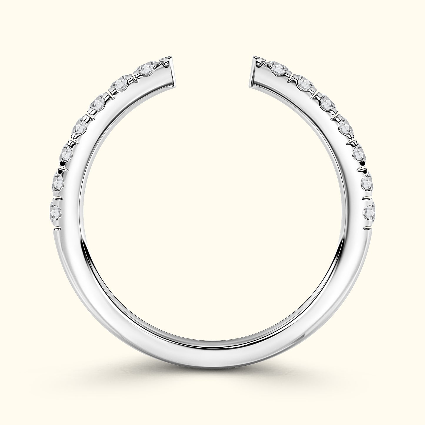 'Juliette' Open Diamond Wedding Band