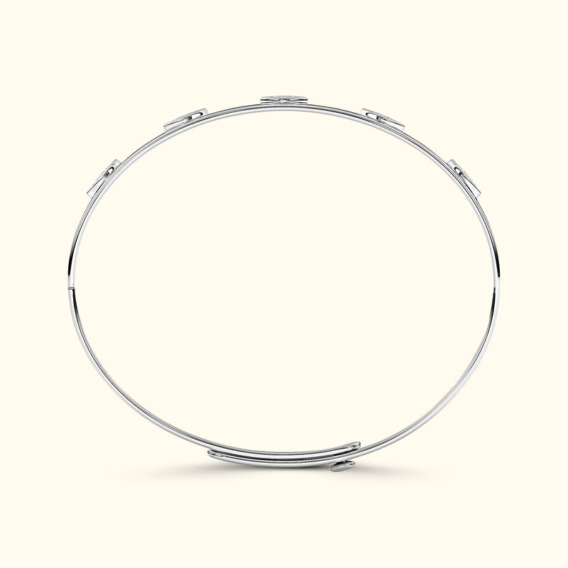 Bezel Set Marquise Bracelet
