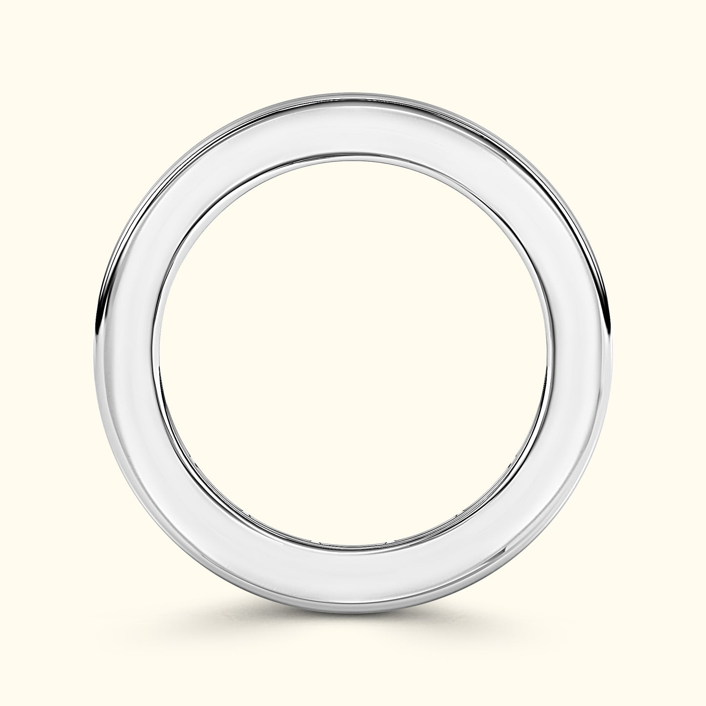 'Allison'Emerald-Cut Diamond Channel-Set Eternity Band