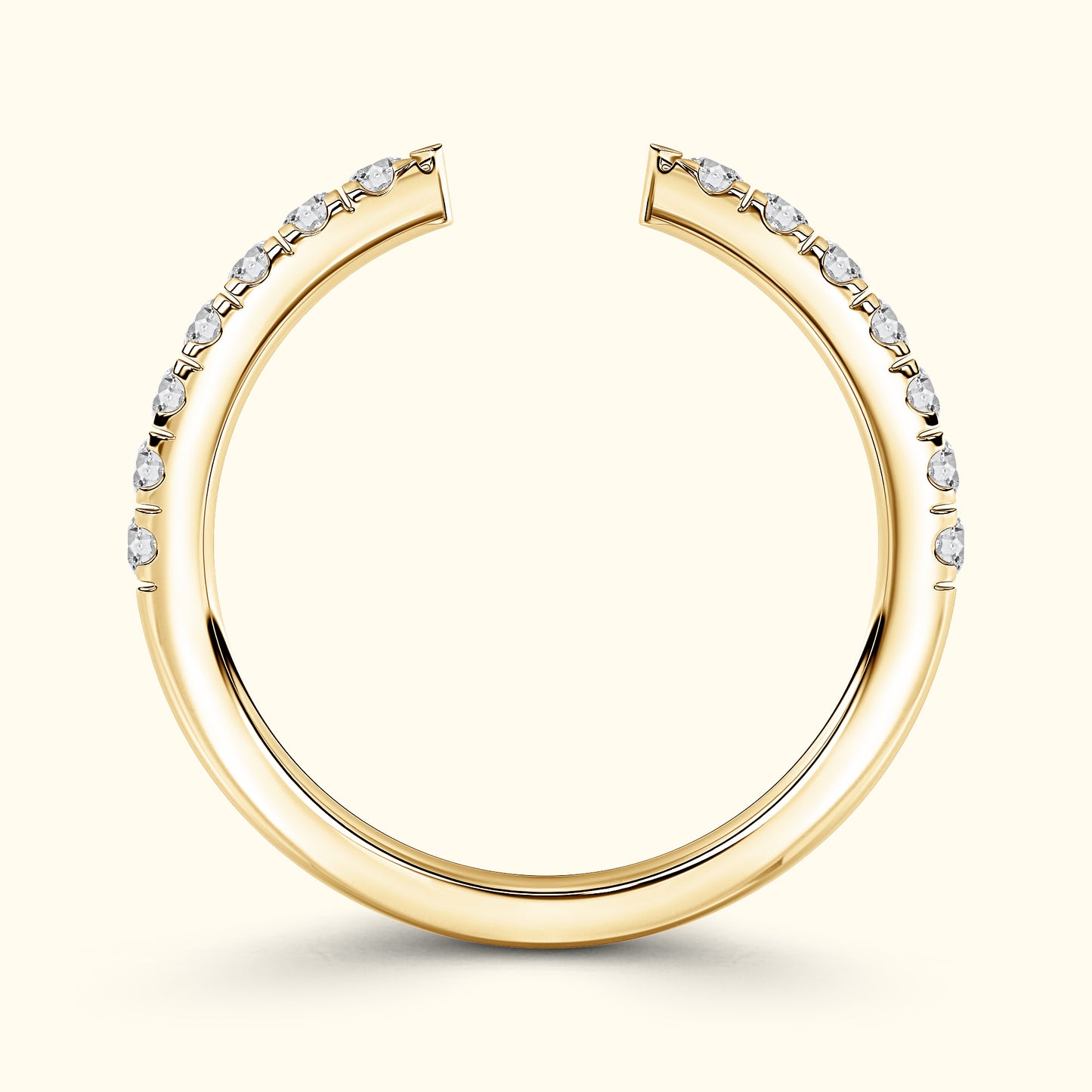 'Juliette' Open Diamond Wedding Band