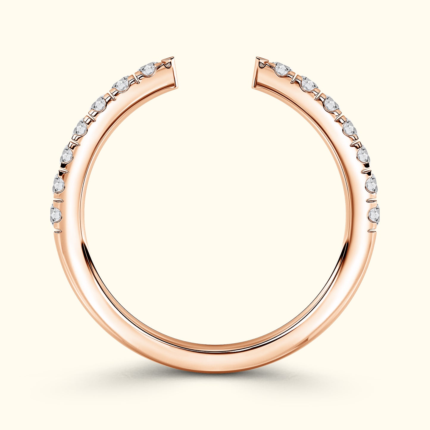 'Juliette' Open Diamond Wedding Band