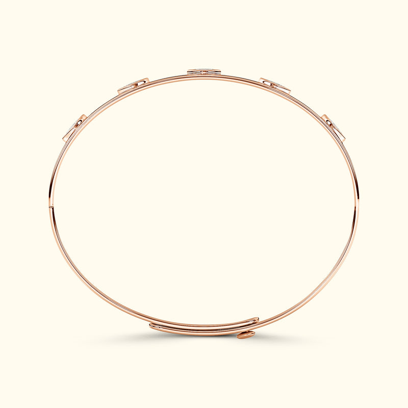 Bezel Set Marquise Bracelet