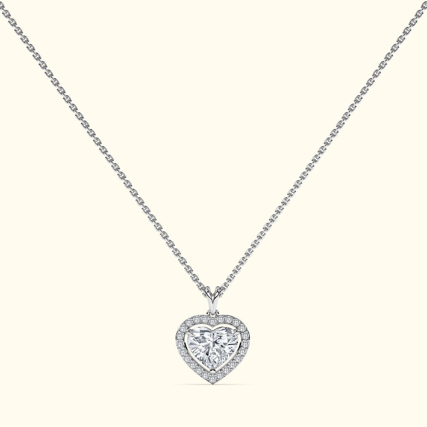 Diamond Heart Pendant Necklace (3 ct.)