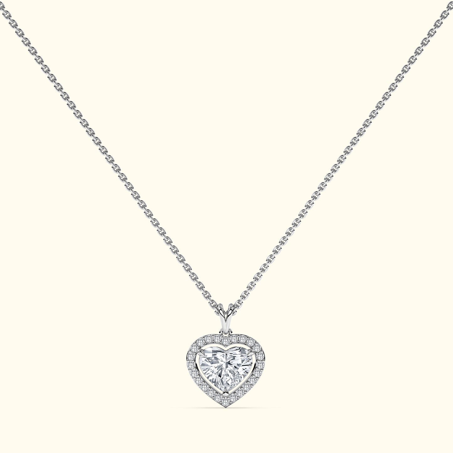 Diamond Heart Pendant Necklace (3 ct.)