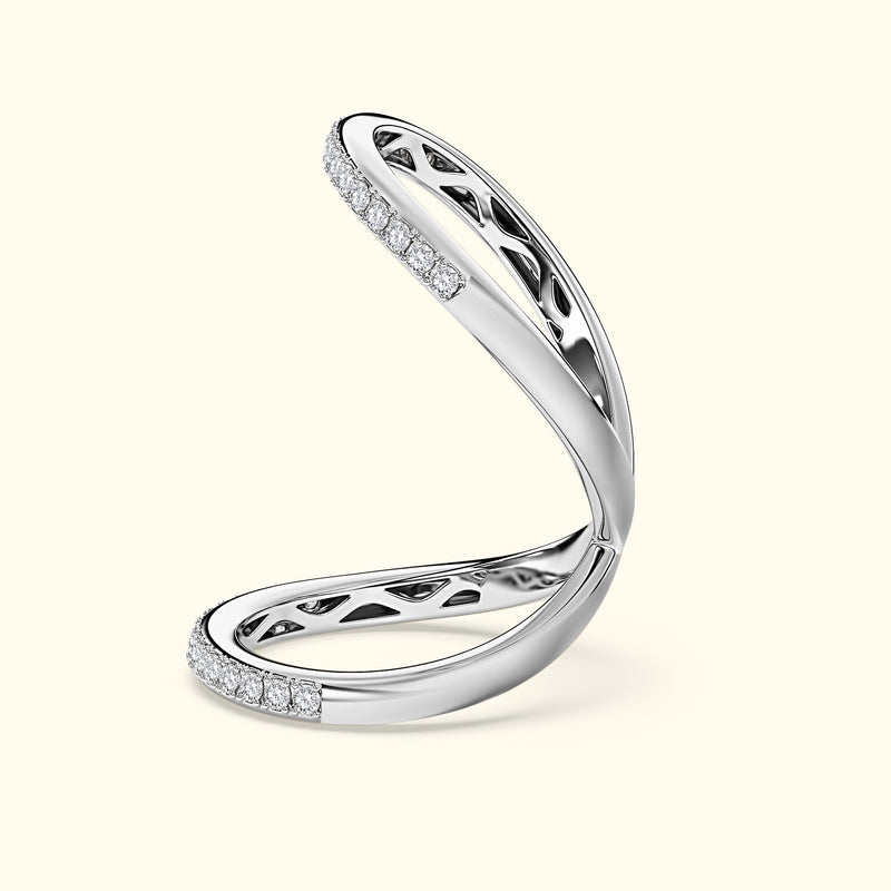 Double Band Diamond Ring