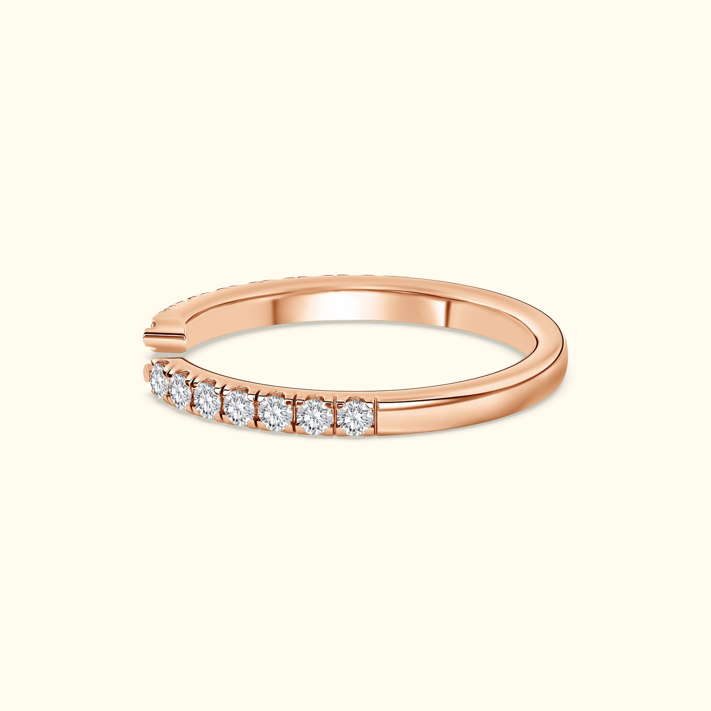 'Juliette' Open Diamond Wedding Band