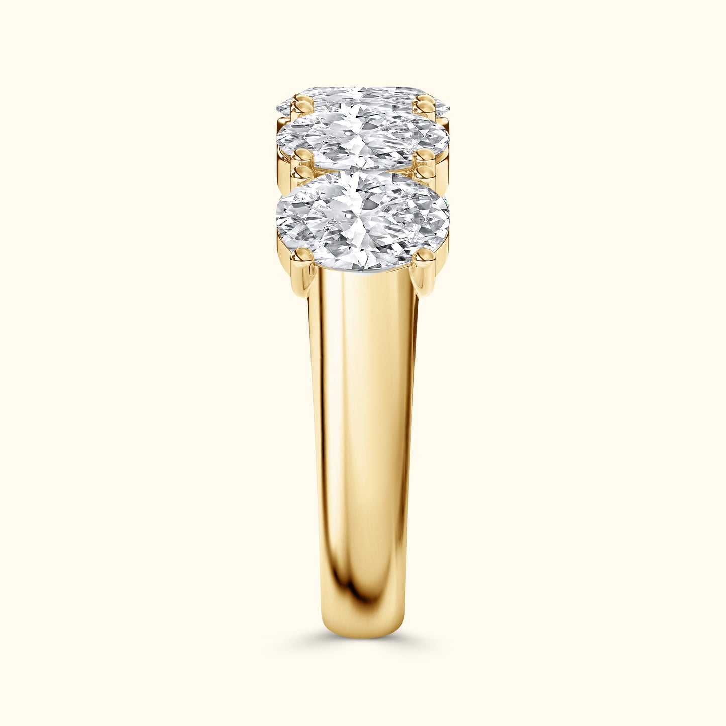 'Amelia' 5 Stone 2.00ct Oval Diamond Wedding Band