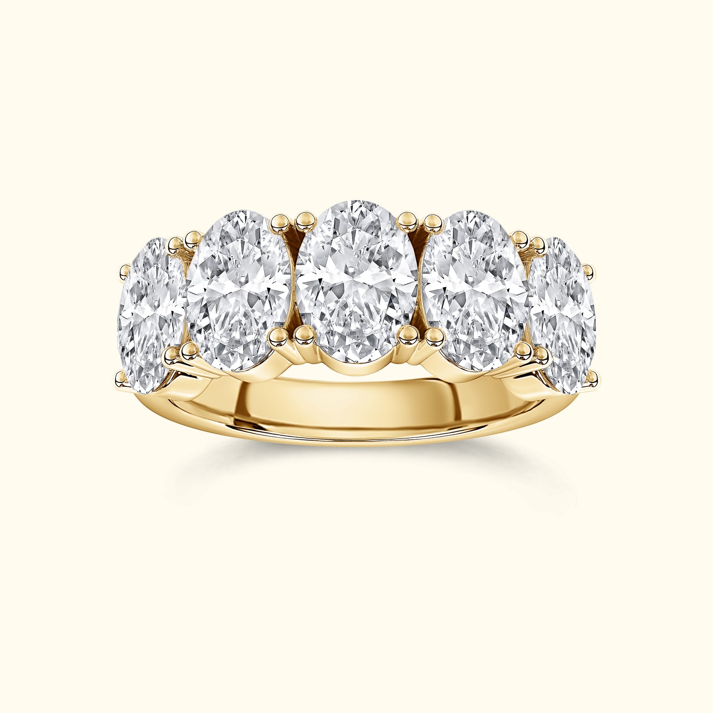 'Amelia' 5 Stone 2.00ct Oval Diamond Wedding Band
