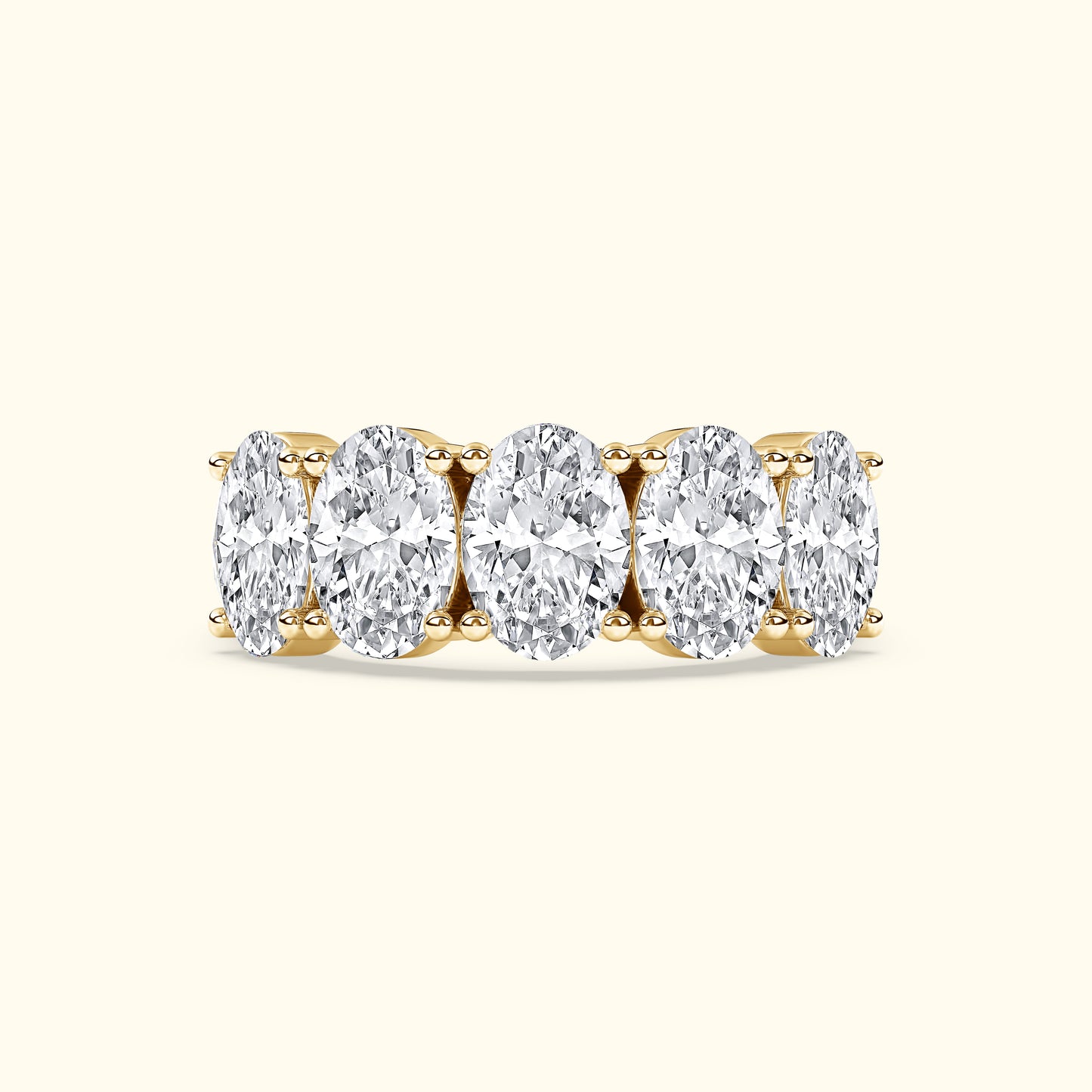 'Amelia' 5 Stone 2.00ct Oval Diamond Wedding Band