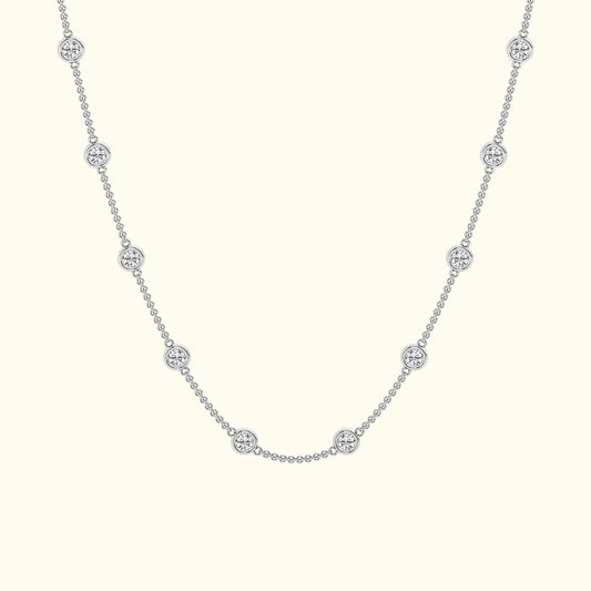 Diamonds By The Yard' Necklace in 14K White Gold (2 ct. tw.)