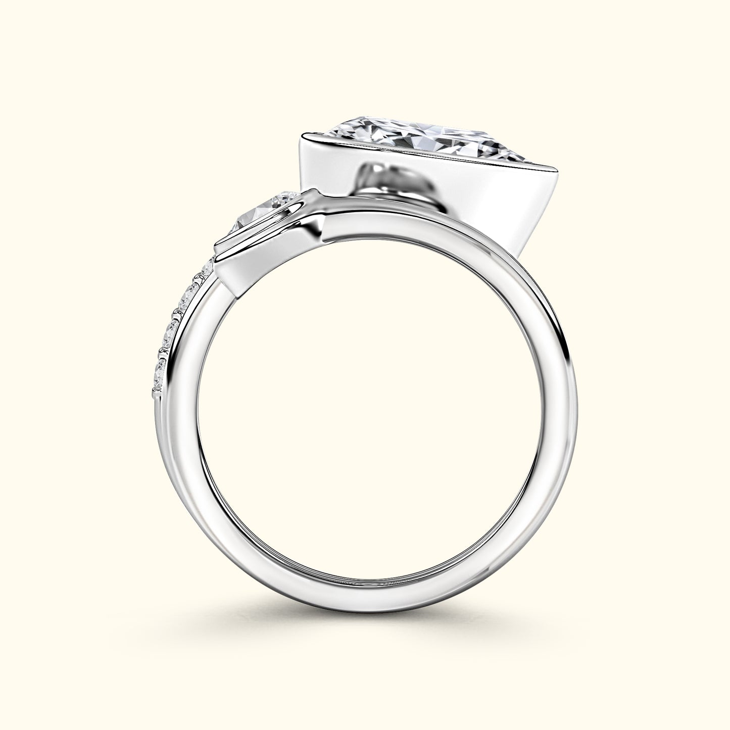 Diamond Spiral Wrap Ring