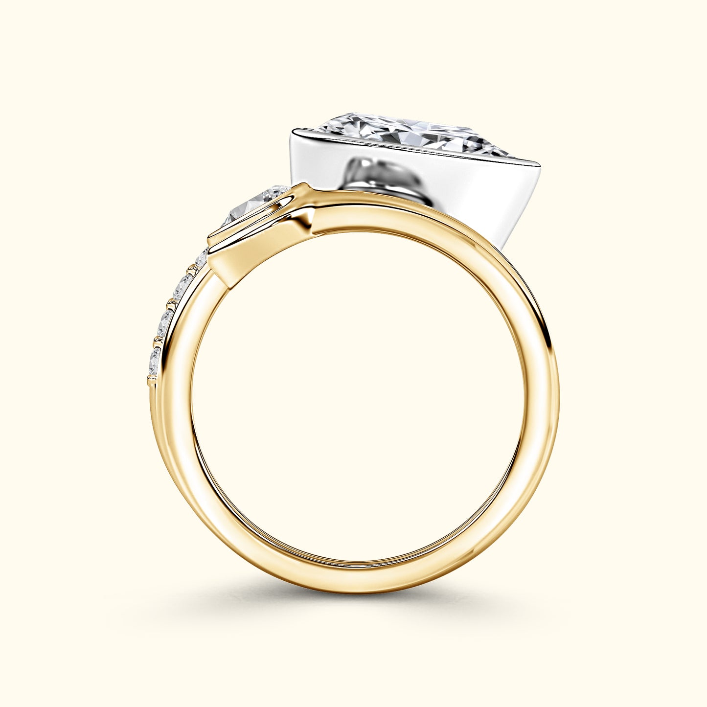Diamond Spiral Wrap Ring