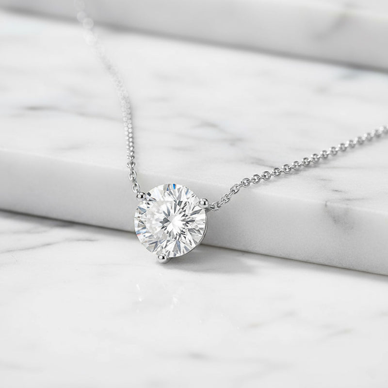 1.51ct Round Brilliant Solitaire Necklace