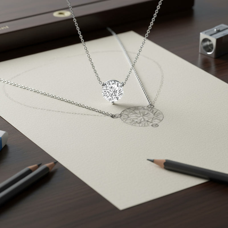 1.51ct Round Brilliant Solitaire Necklace