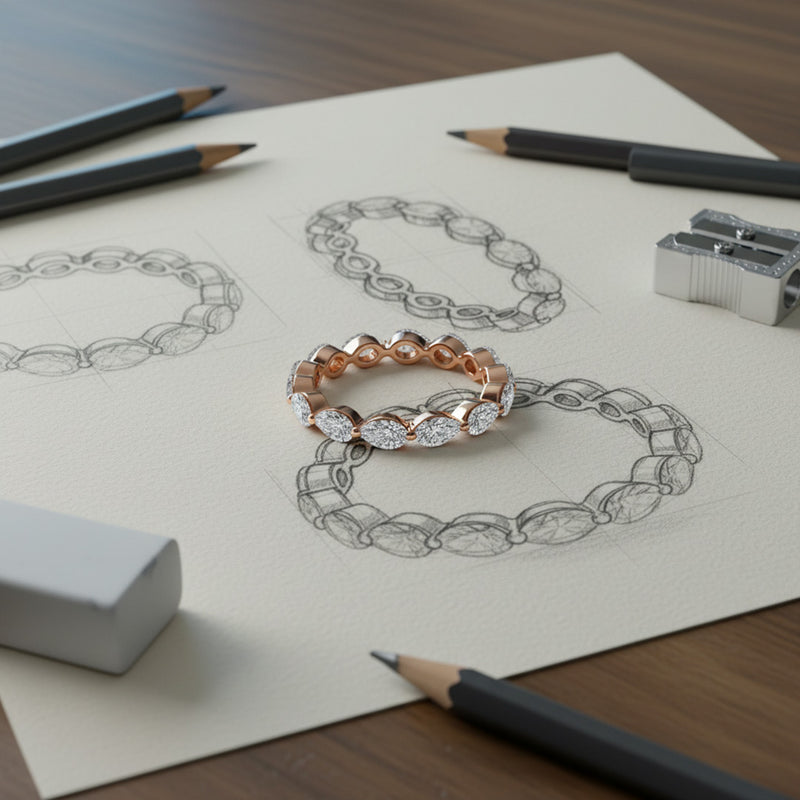 'Bailey' Wedding Band