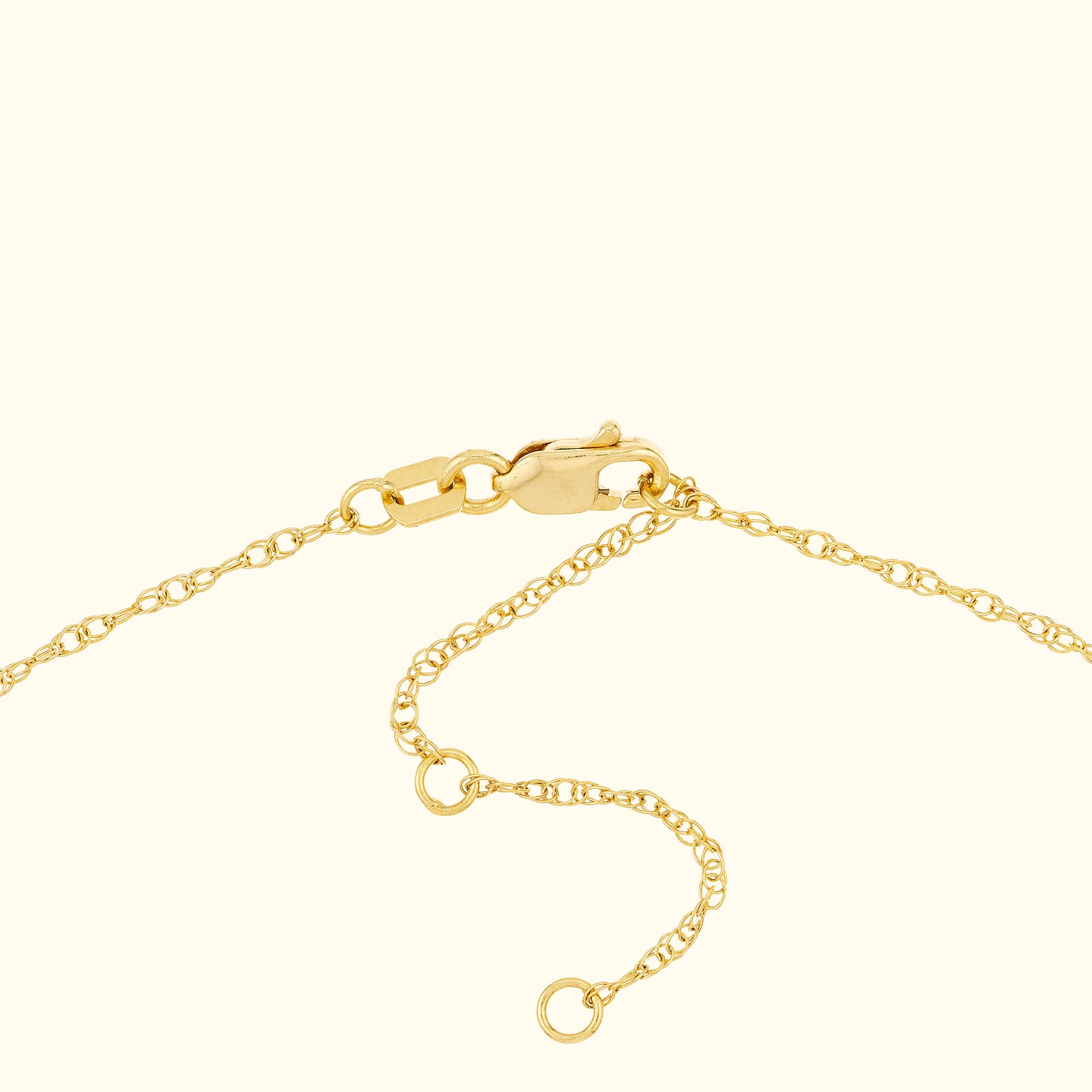 Vertical Gold Numeral Necklace - Block Design