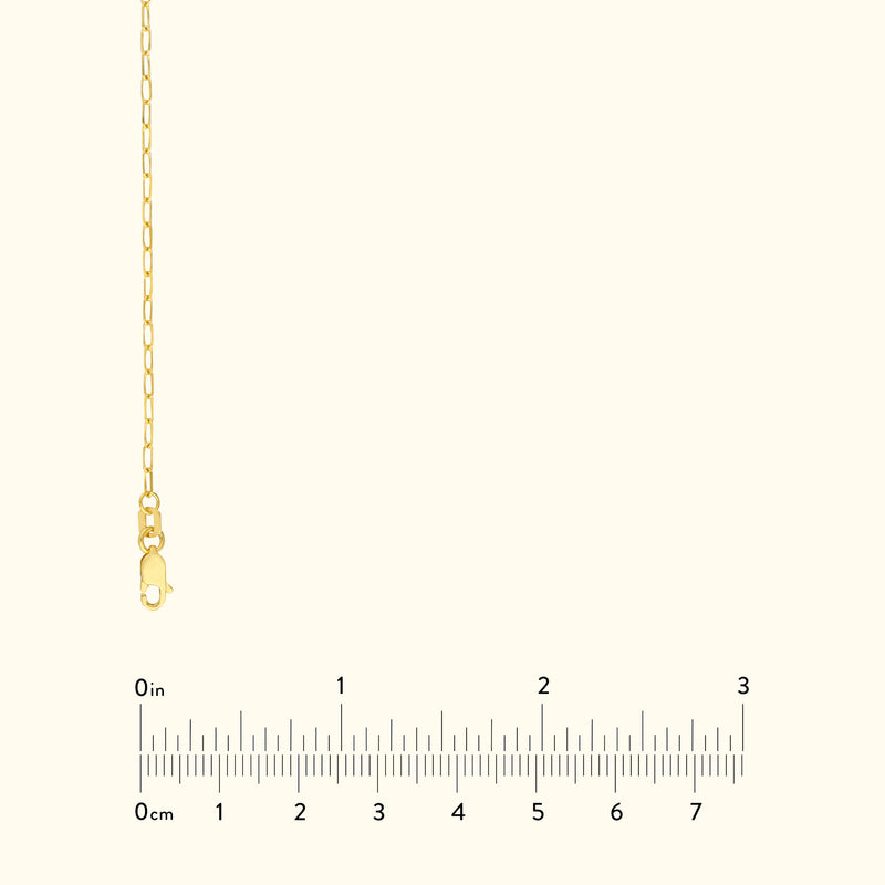 Thin Paper Clip Chain Necklace