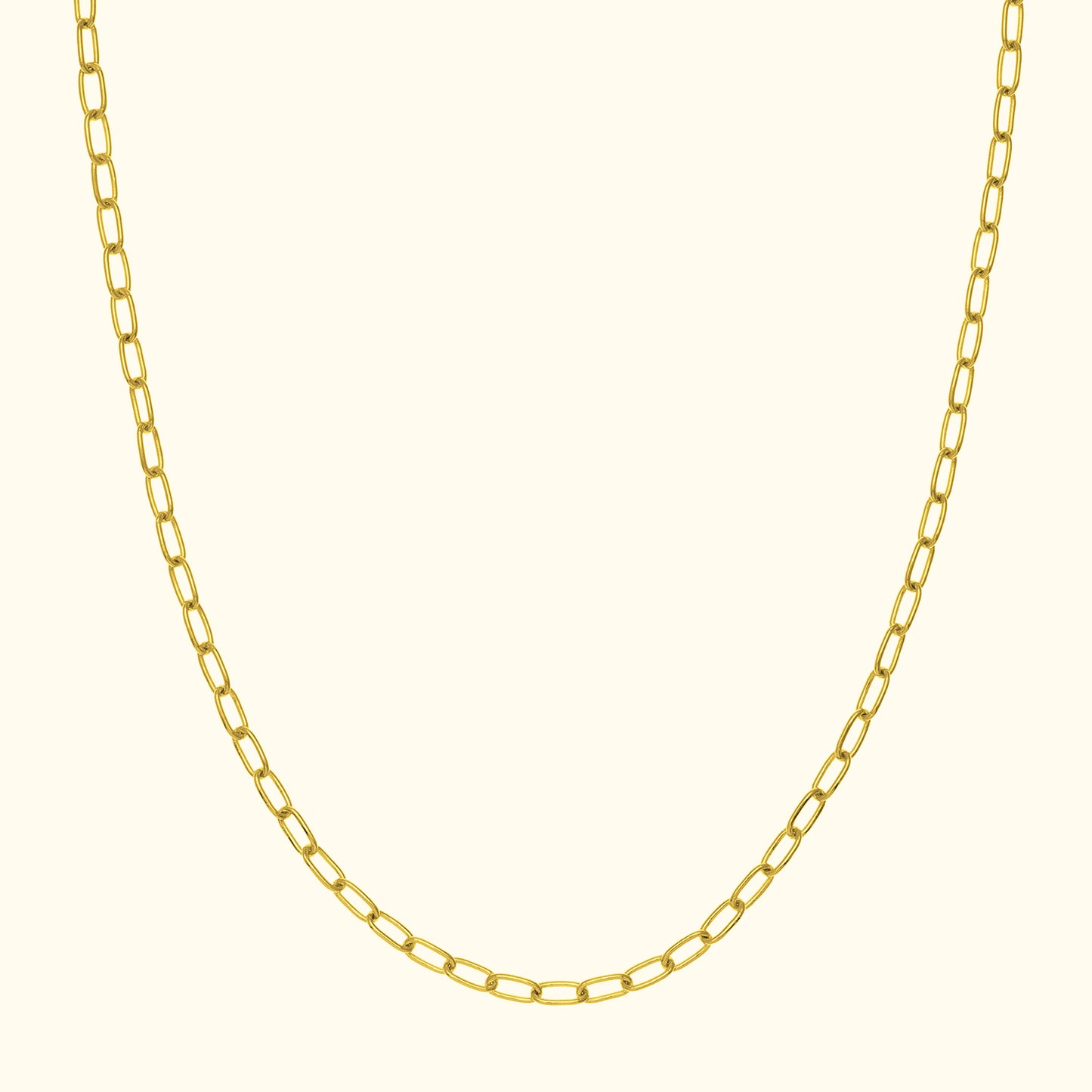 Thick Paper Clip Chain Necklace