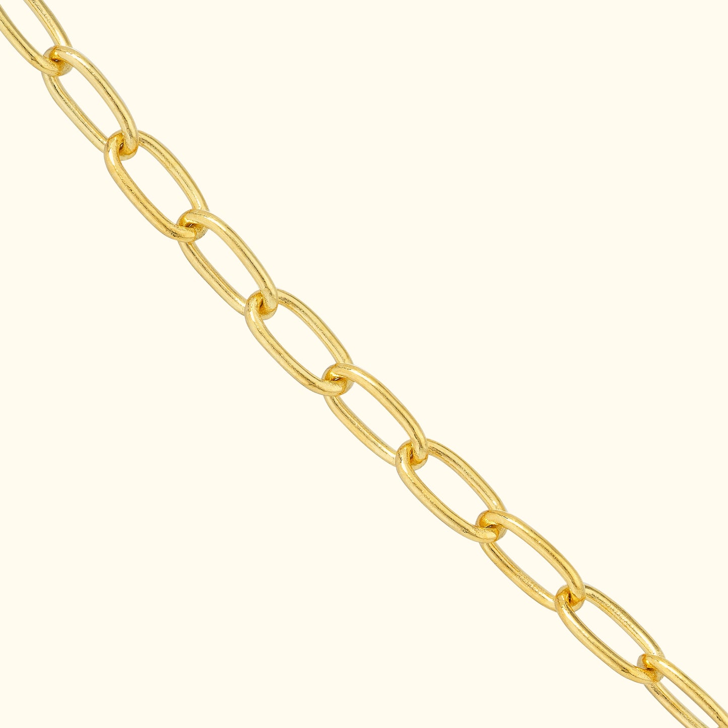Thick Paper Clip Chain Necklace