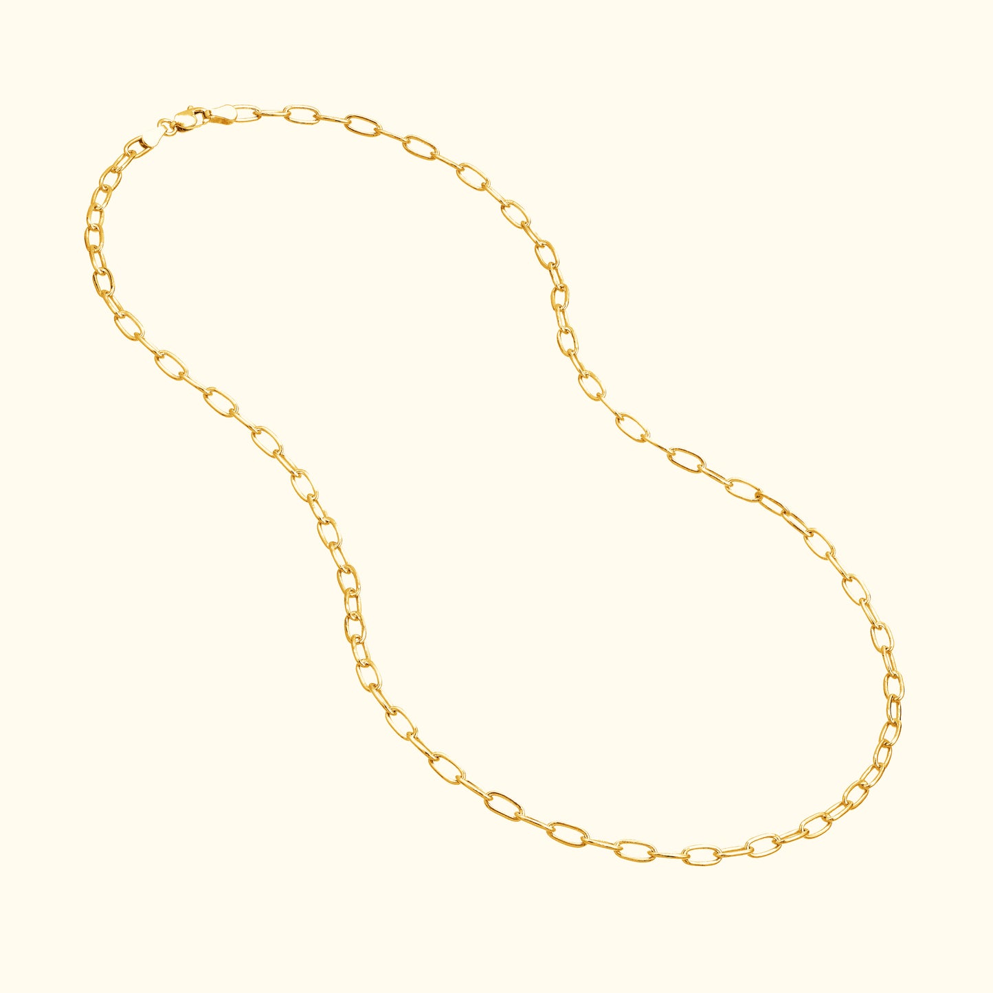 Thick Paper Clip Chain Necklace