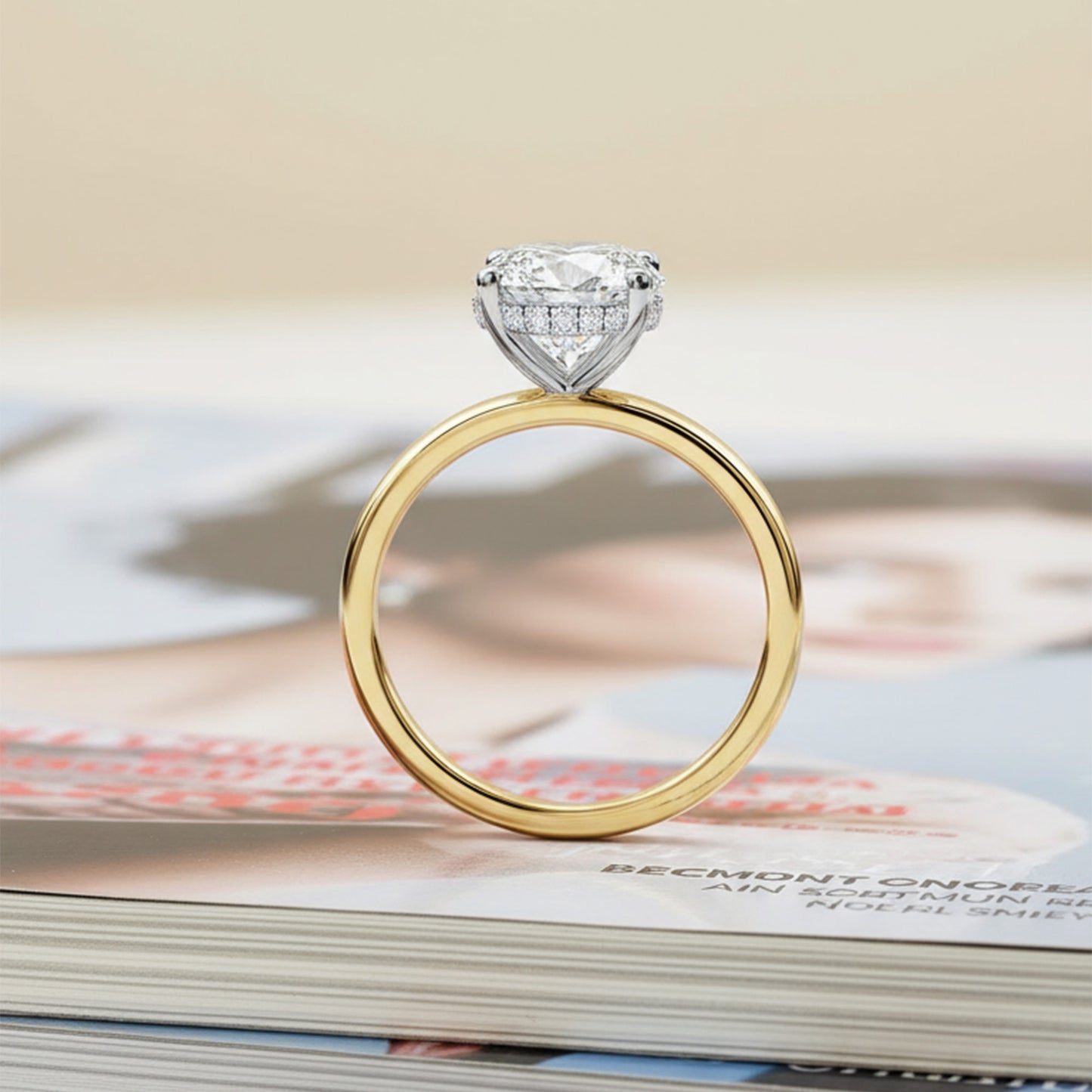 'Jess' Ring with 1.08ct Round Diamond