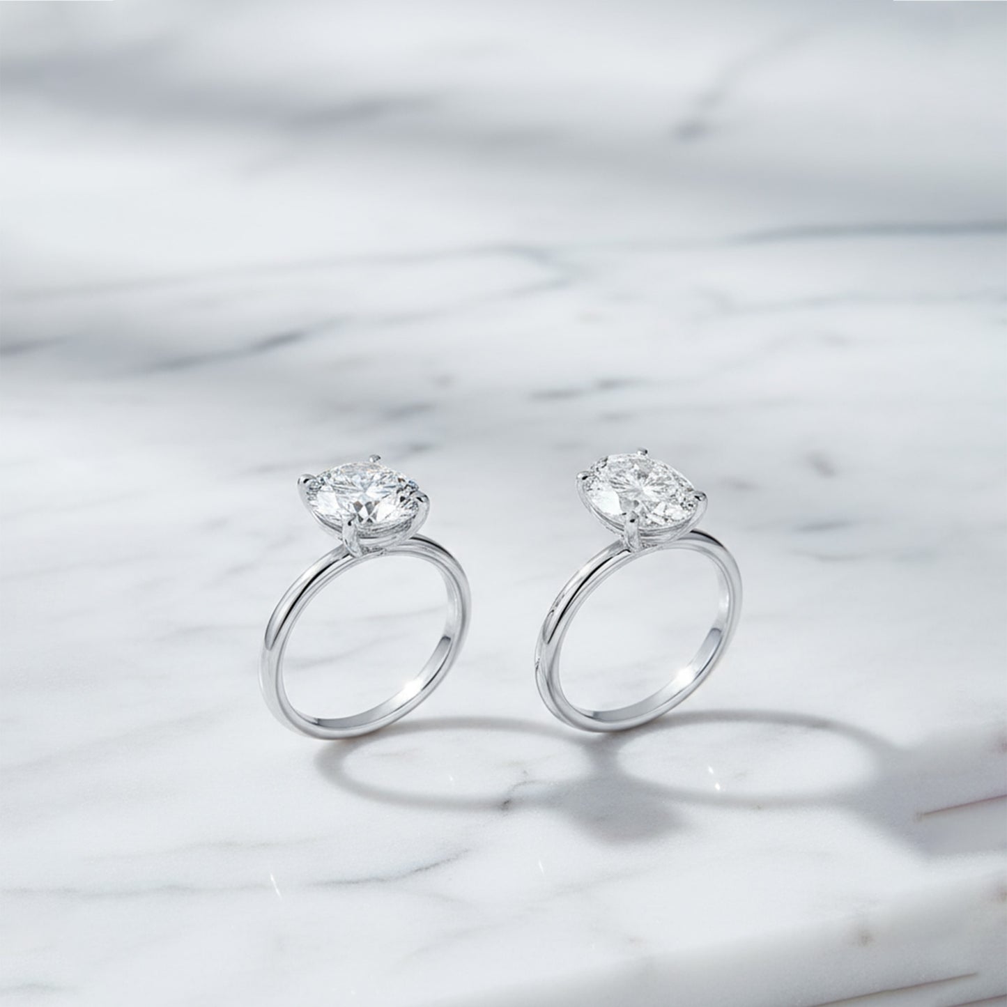 'Lilian' Ring with 4.09ct Round Diamond