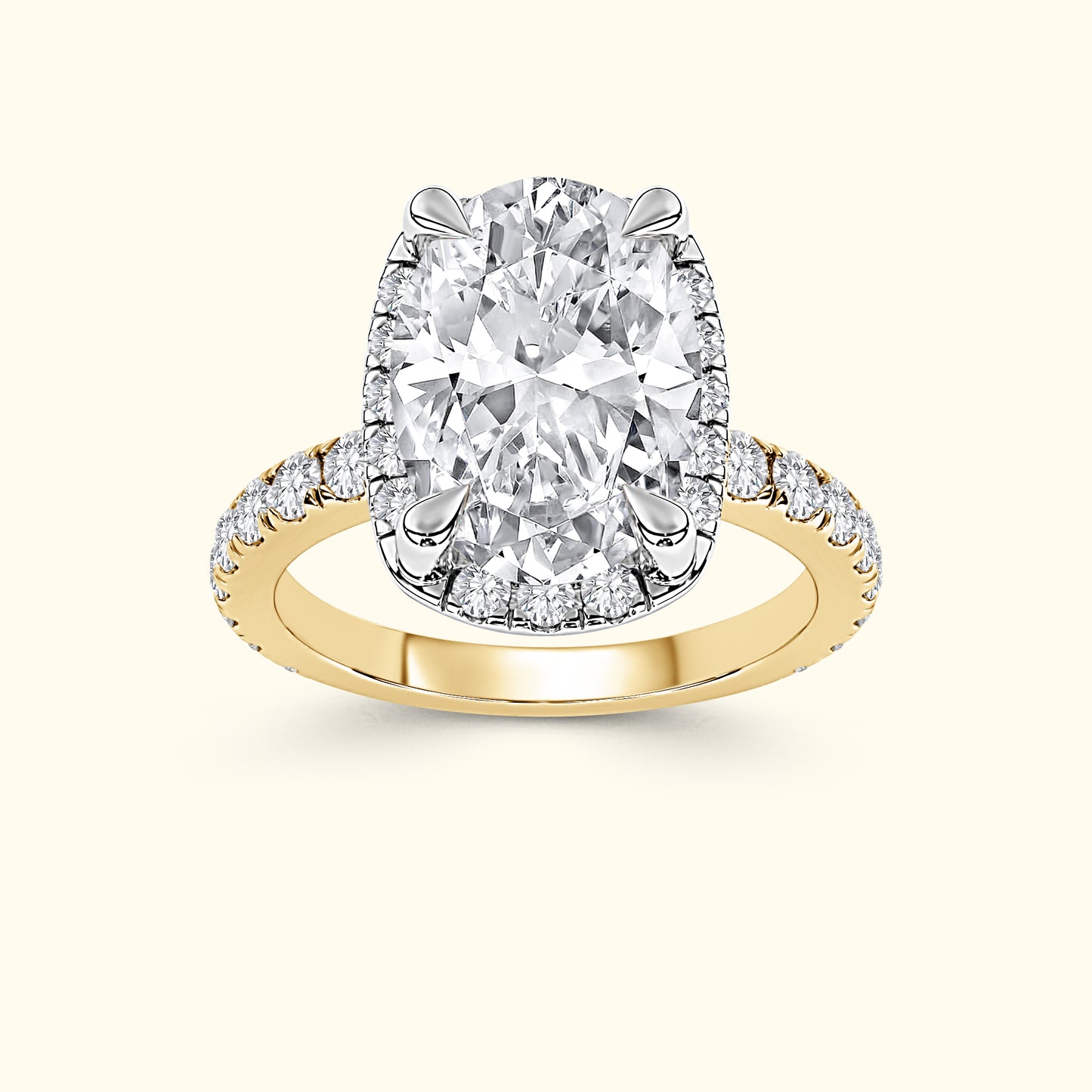 Stacie' Diamond Engagement Ring - Halo Elegance