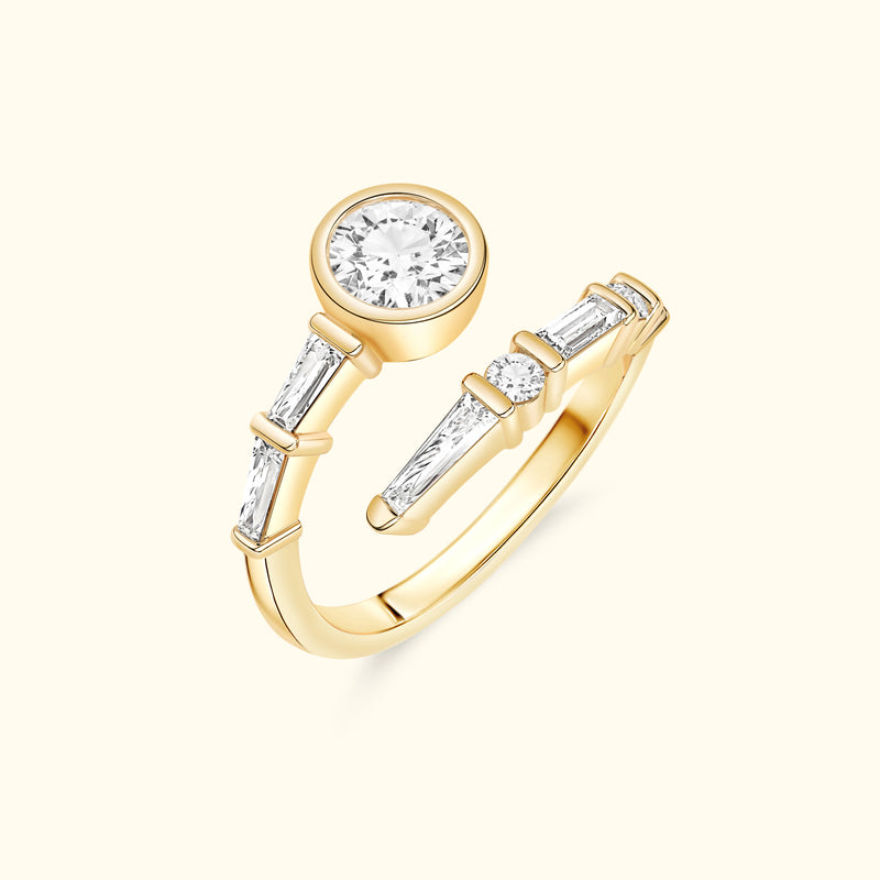 Spiral Wrap Diamond Ring