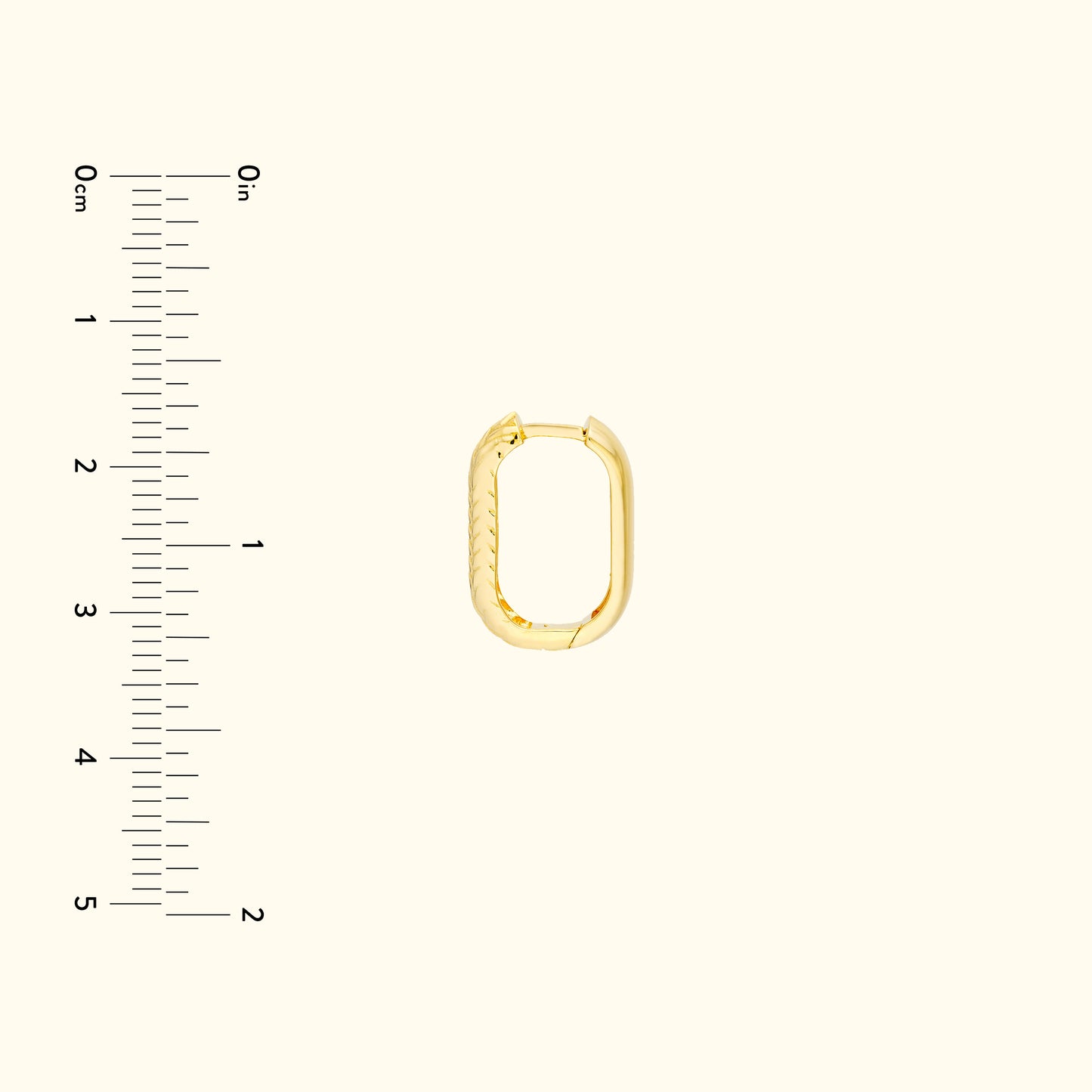 Gold oval-shaped jewelry connector with a textured edge on a light background.