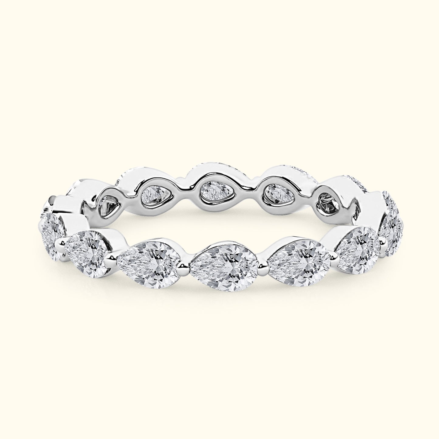 'Bailey' Pear Shaped 3.00ct Eternity Diamond Wedding Band