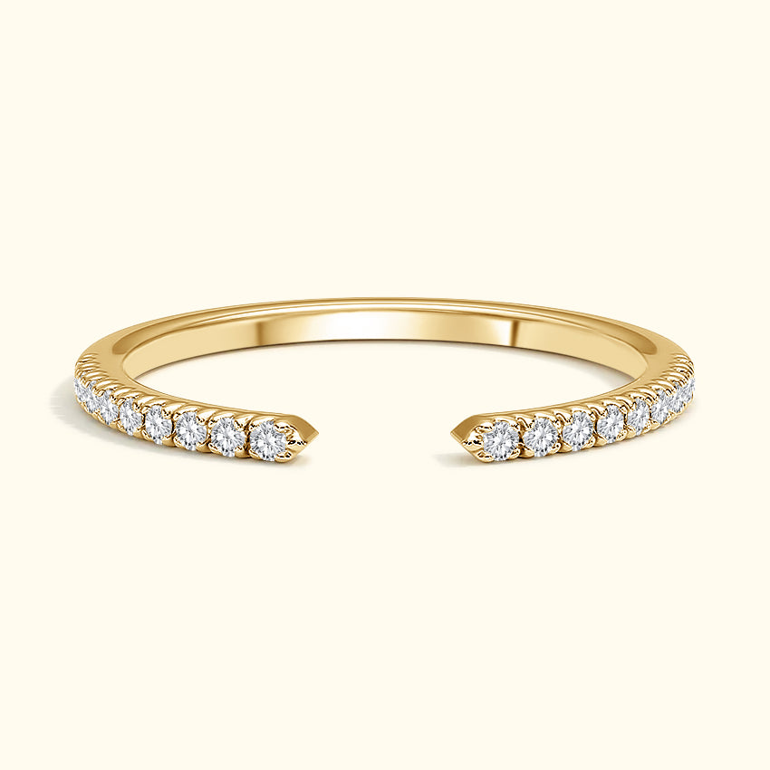 'Juliette' Open Diamond Wedding Band