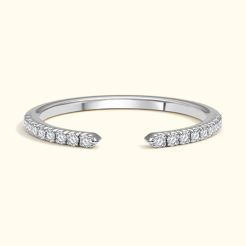 'Juliette' Open Diamond Wedding Band