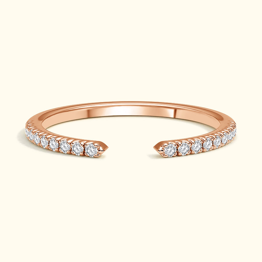 'Juliette' Open Diamond Wedding Band