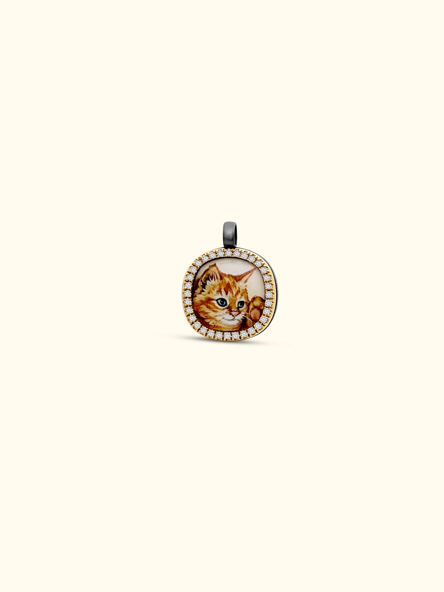 The Billig Custom Hand-Painted Pet Pawtrait Necklace