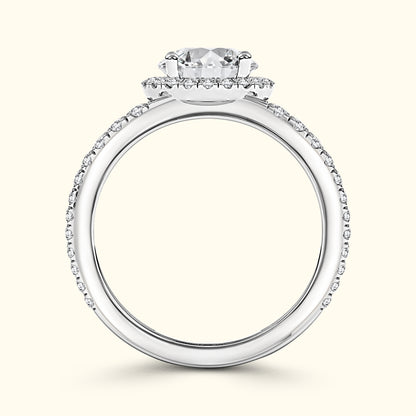 Goldie ' Diamond Engagement Ring - Halo Elegance