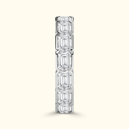 'Riley' Emerald Cut Eternity Diamond Wedding Band