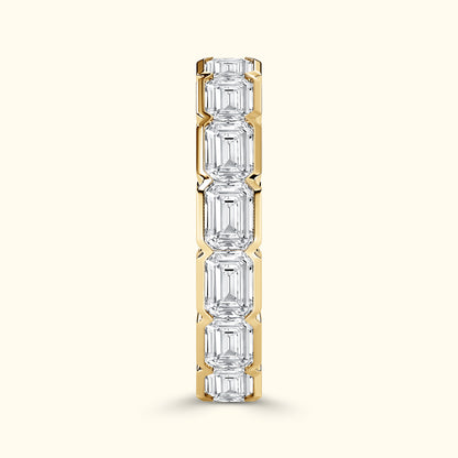 'Riley' Emerald Cut Eternity Diamond Wedding Band